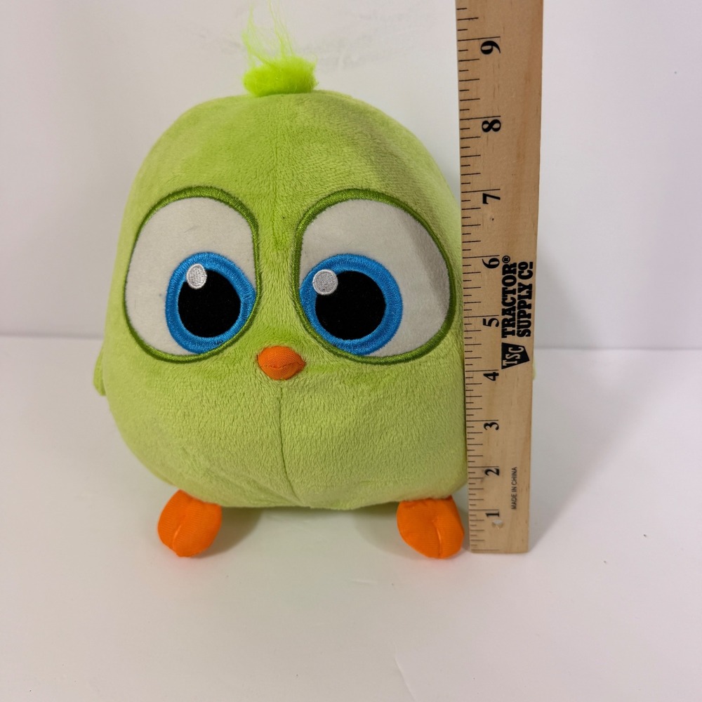 Angry Birds Hatchlings Plush Rovio 2018 8in Green Bird Excellent Stuffed Toy - Picture 2 of 7